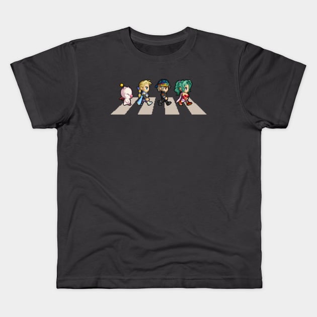 Final Fantasy 6 - Abbey Road Kids T-Shirt by PixelKnight